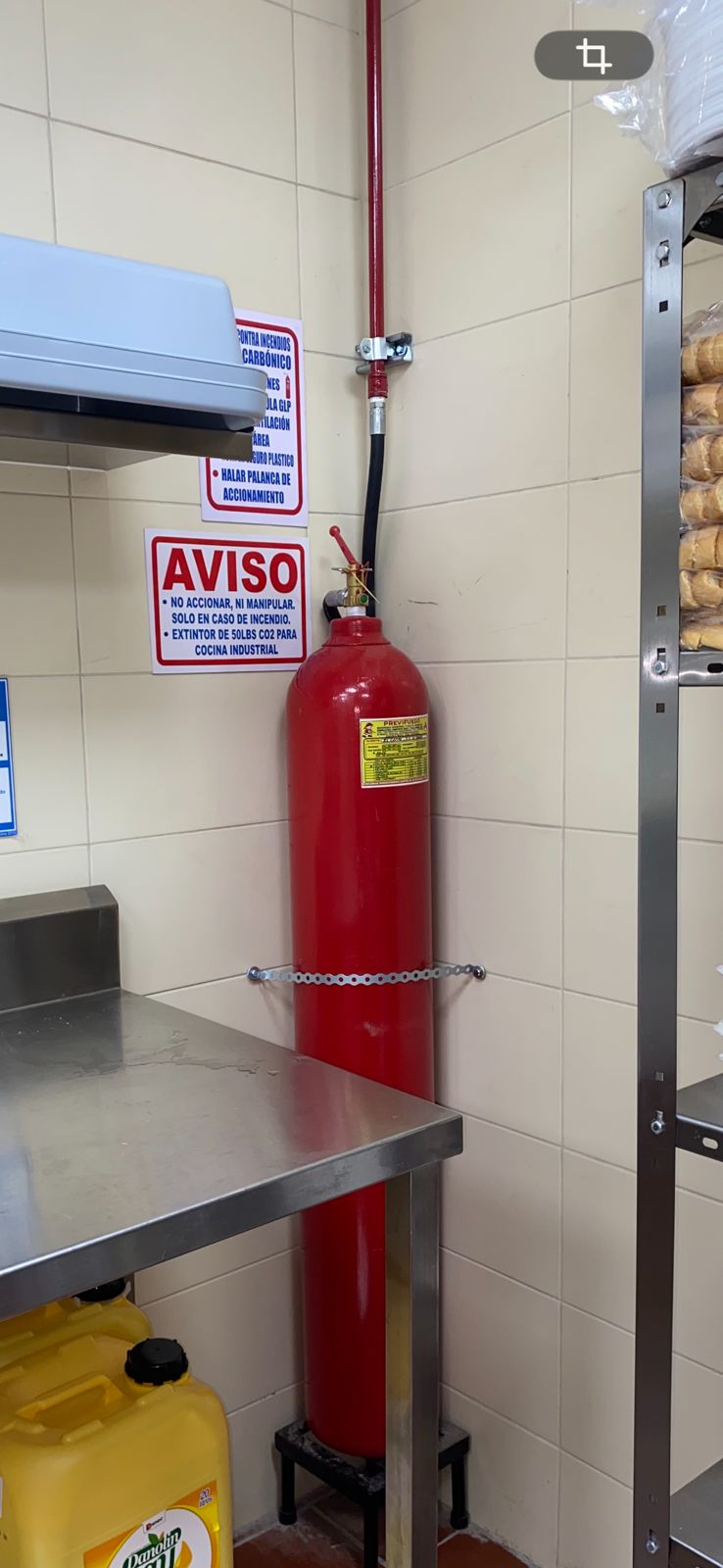 Sistema de CO₂ — instalación terminada